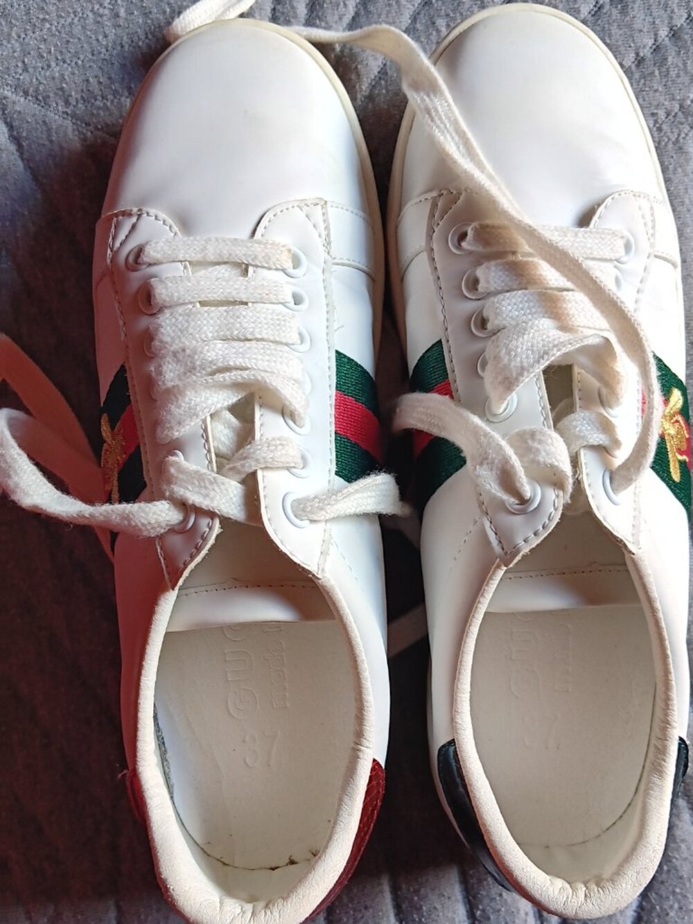 Gucci Ace Bee Embroidered Sneakers - Picture 3 of 10